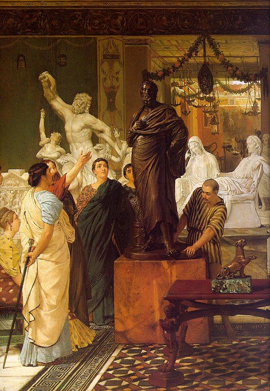 Alma Tadema A Sculpture Gallery Sweden oil painting art